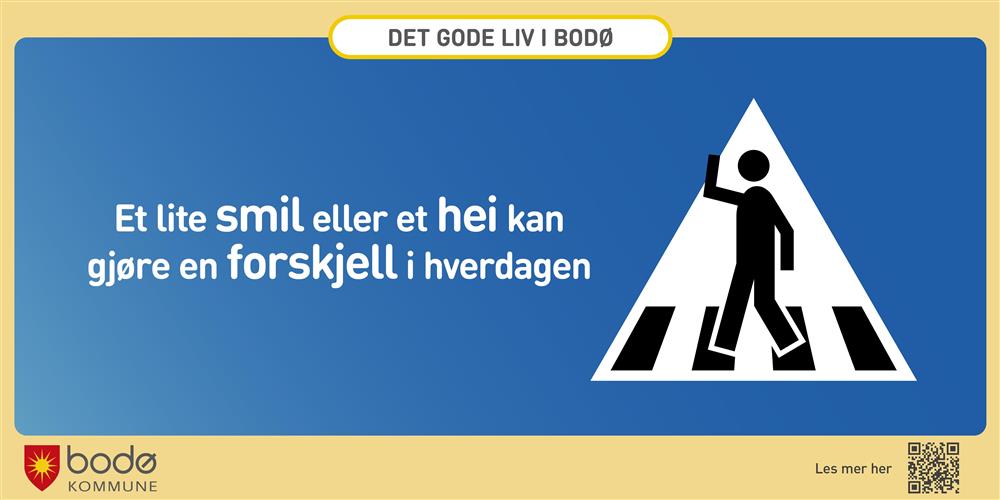 Illustrasjon: Et lite smil eller hei kan gjøre forskjell i hverdagen - Klikk for stort bilde