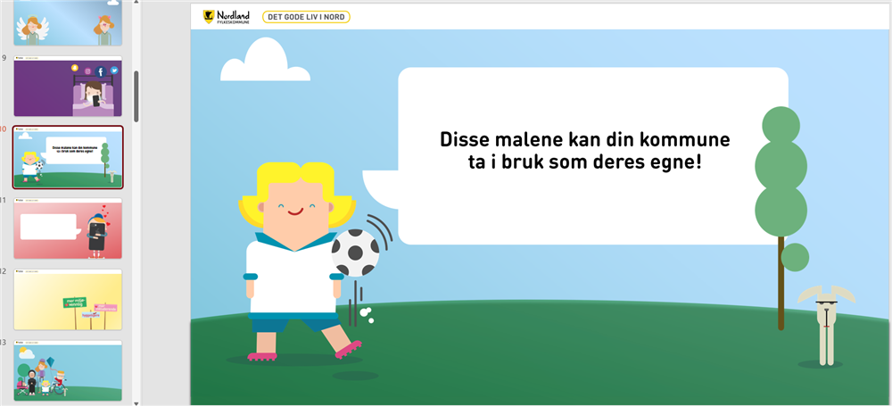 Illustrasjon av powerpoint-mal - Klikk for stort bilde