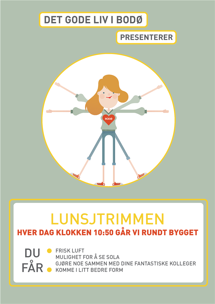 Plakat &quot;Lunsjtrimmen&quot; - Klikk for stort bilde