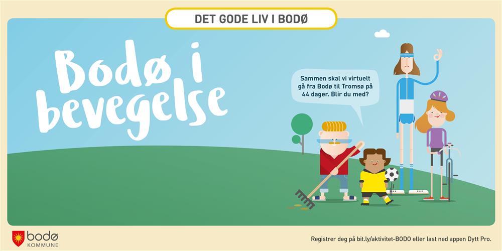 Banner &quot;Bodø i bevegelse&quot; - Klikk for stort bilde