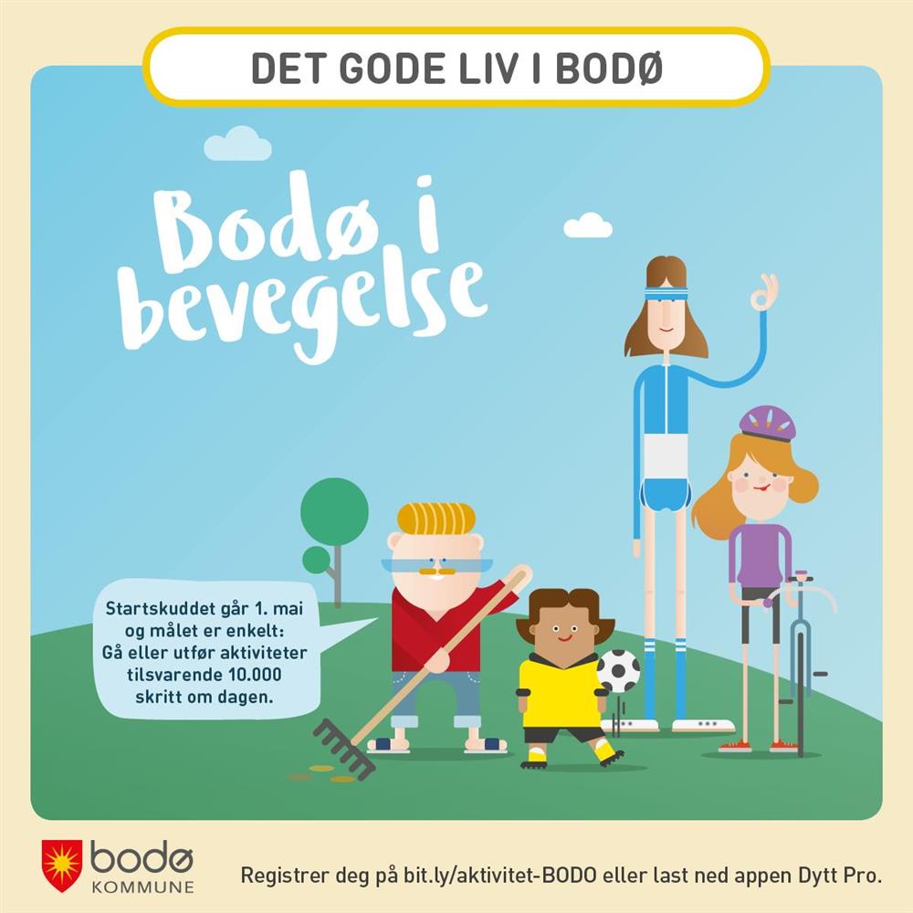 Plakat &quot;Bodø i bevegelse&quot; - Klikk for stort bilde